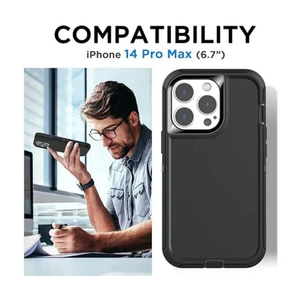 AICase Funda con clip para cinturón para iPhone 14 Pro_2