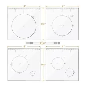 Monliful Paquete de 4 plantillas de incrustaciones de_7