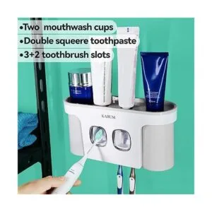 KABUM Soporte para cepillo de dientes montado en la pared_2