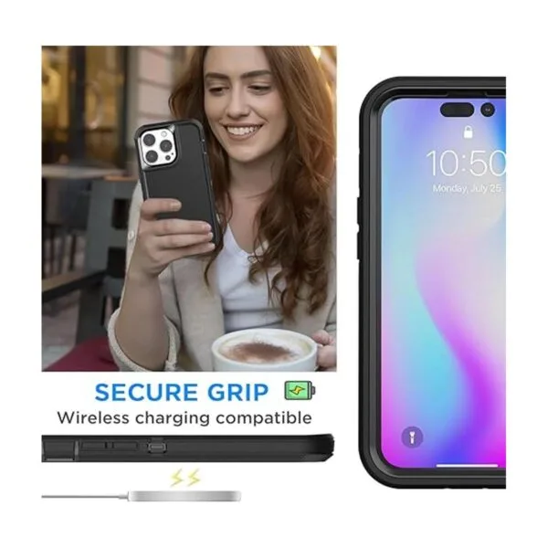 AICase Funda con clip para cinturón para iPhone 14 Pro_5
