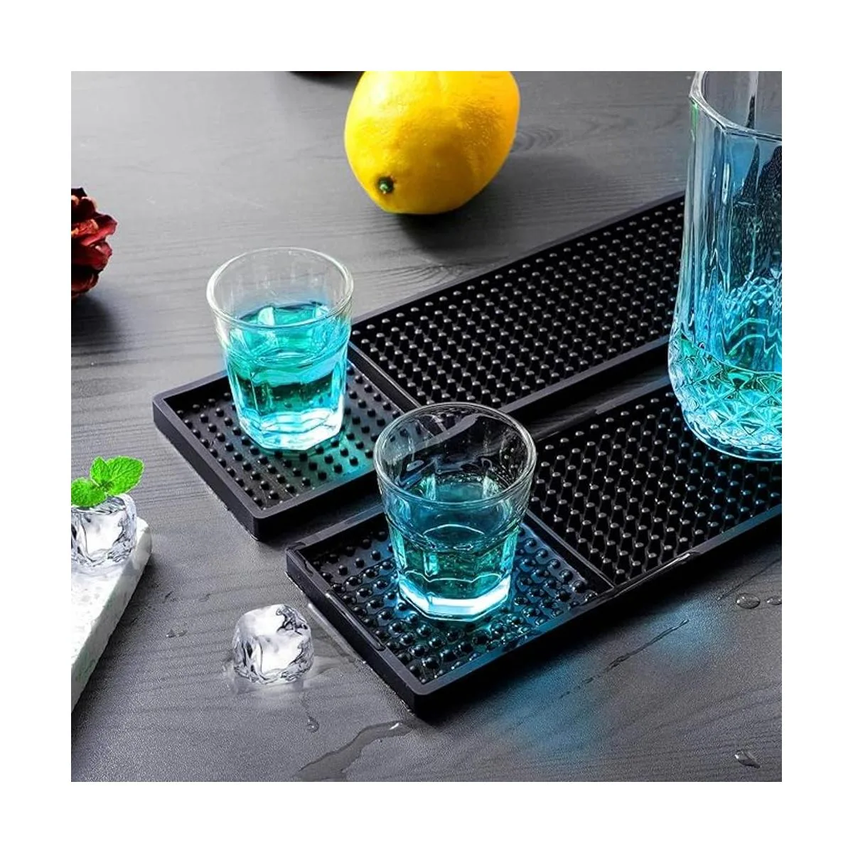 Facmogu 2 tapetes de goma para bar de café 24 x 3 23.6_4