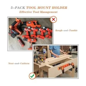 Paquete de 5 soportes de montaje para taladro apto para_7