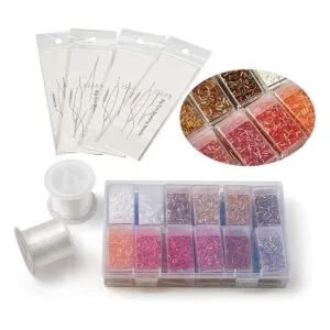 Craftdady 6400Pcs 24 Colors Glass Bugle Seed Beads 4.65mm_2
