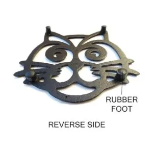 Salvamanteles para gatos hierro fundido negro para_4