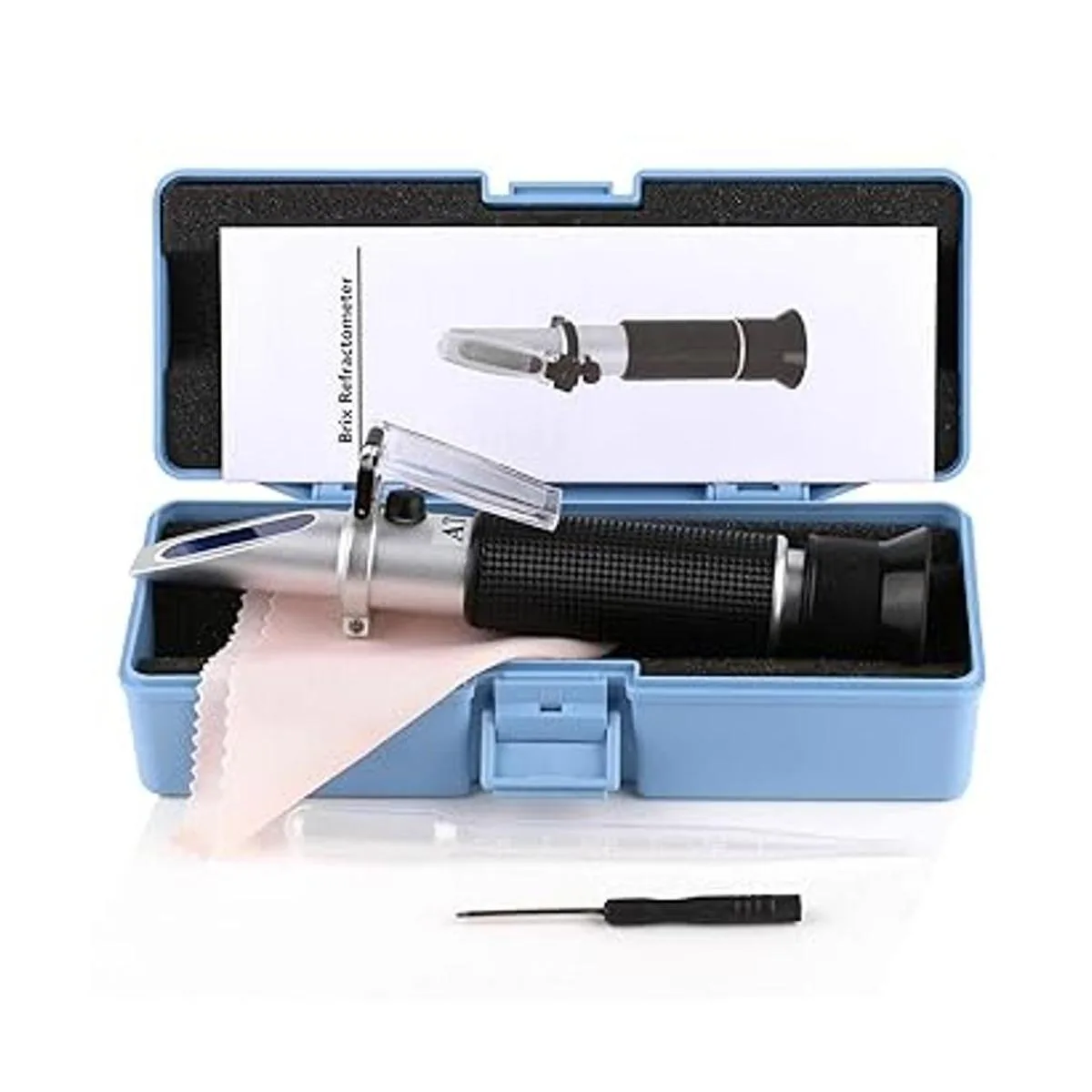 Brix Refractómetro con ATC medidor Brix de mano_3