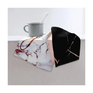 COVASA Juego de 2 toallas de mano para baño elegante_5