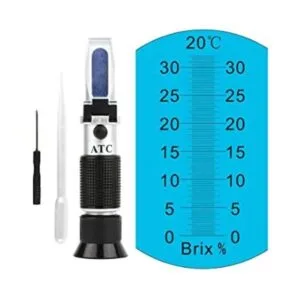 Brix Refractómetro con ATC medidor Brix de mano_1