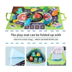 ALASOU 8 juegos de juguetes para coche y tapete de_3