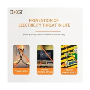 BXST Protector de voltaje enchufable de tres salidas para_5