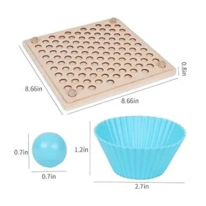 QZMTOY Juego de cuentas de madera para clavijas_2