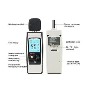 Medidor de Decibel Lector de nivel de sonido de 30130 dB_3
