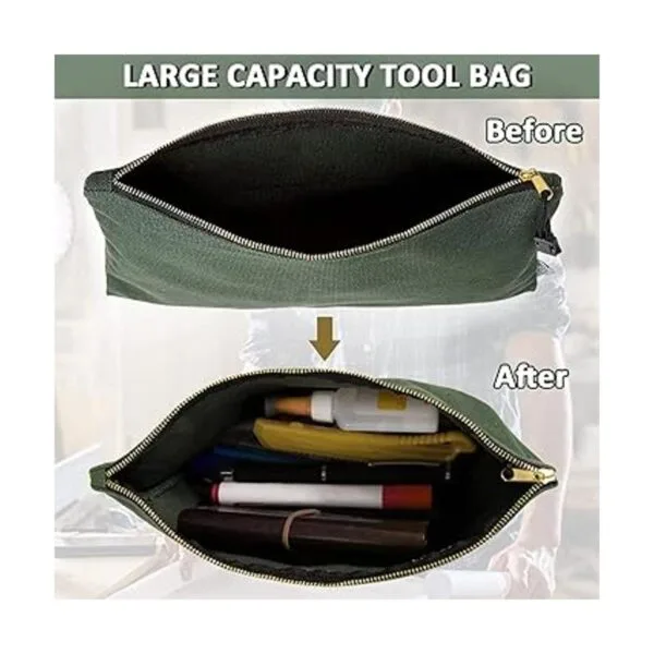 Paquete de 4 bolsas de herramientas de lona 16 onzas_2