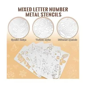 6 plantillas de metal mixtas con números de letras_3