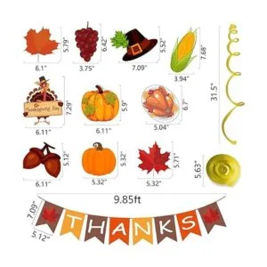 42Pcs Thanksgiving Decorations PreAssembled GIVE THANKS_2