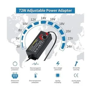 Adjustable ACDC Power Supply 3A 72W Universal Power_2