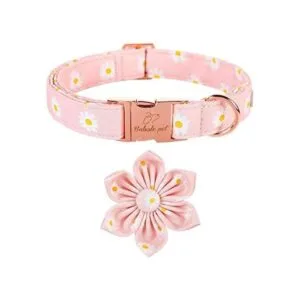 Babole Pet Collar de perro collar de flor de margarita_1