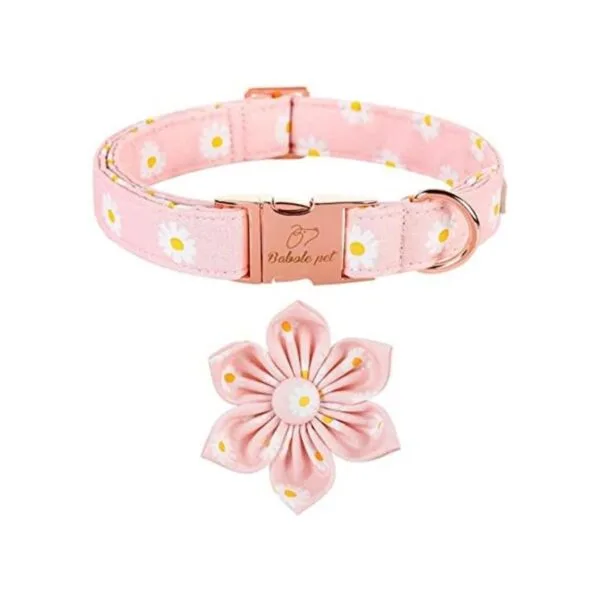 Babole Pet Collar de perro collar de flor de margarita_1