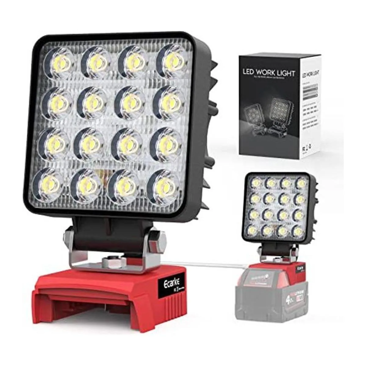 Luz de trabajo LED mejorada para Milwaukee Ecarke Square_1