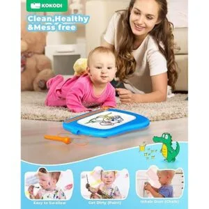 KOKODI Tabla de dibujo magnética para niños pequeños con_6