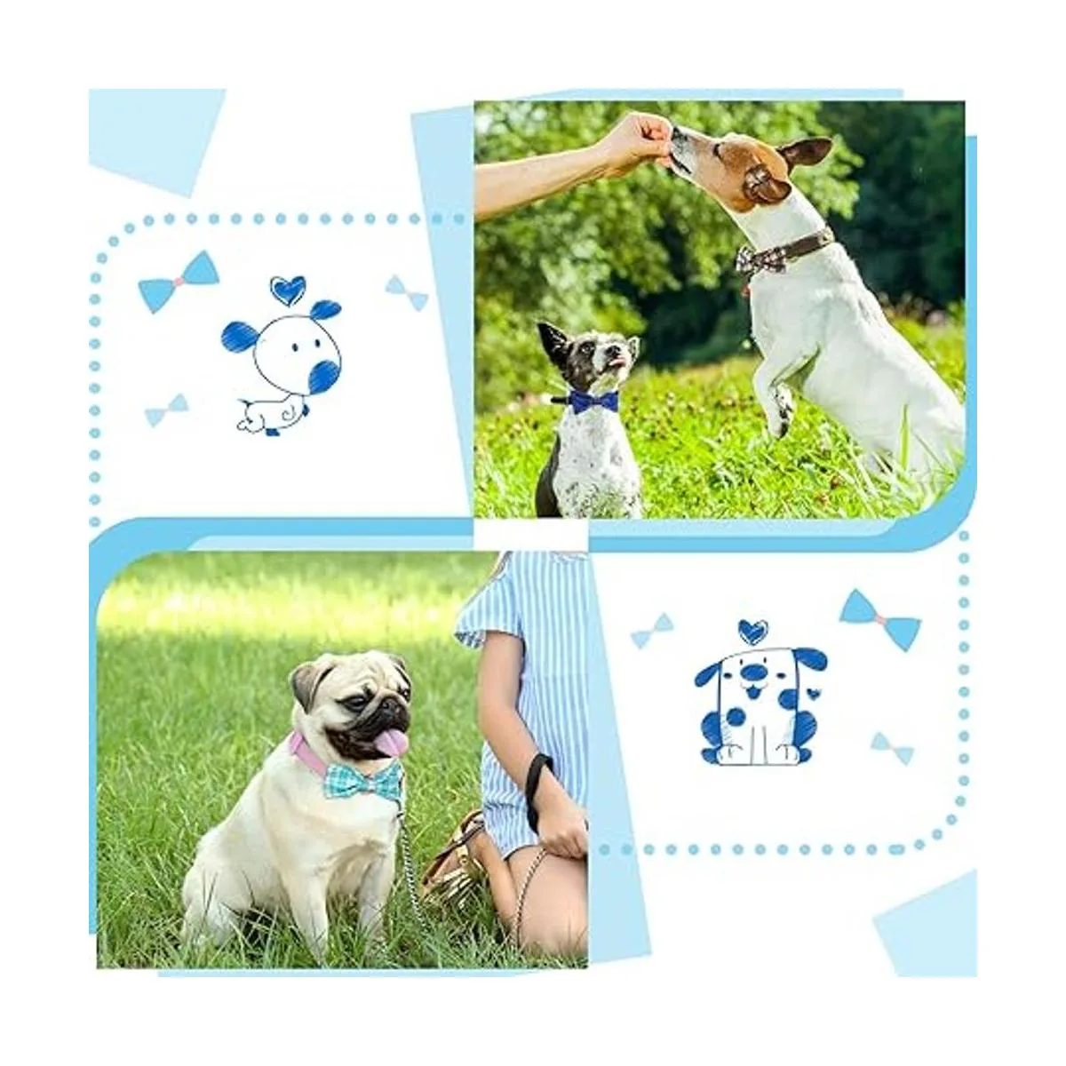 16 corbatas para perro lazos para el verano estilo_4