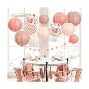 NICROLANDEE Decoraciones para fiestas de boda 12 faroles_4