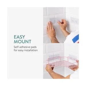 Navaris Organizador de ducha autoadhesivo juego de 2_4