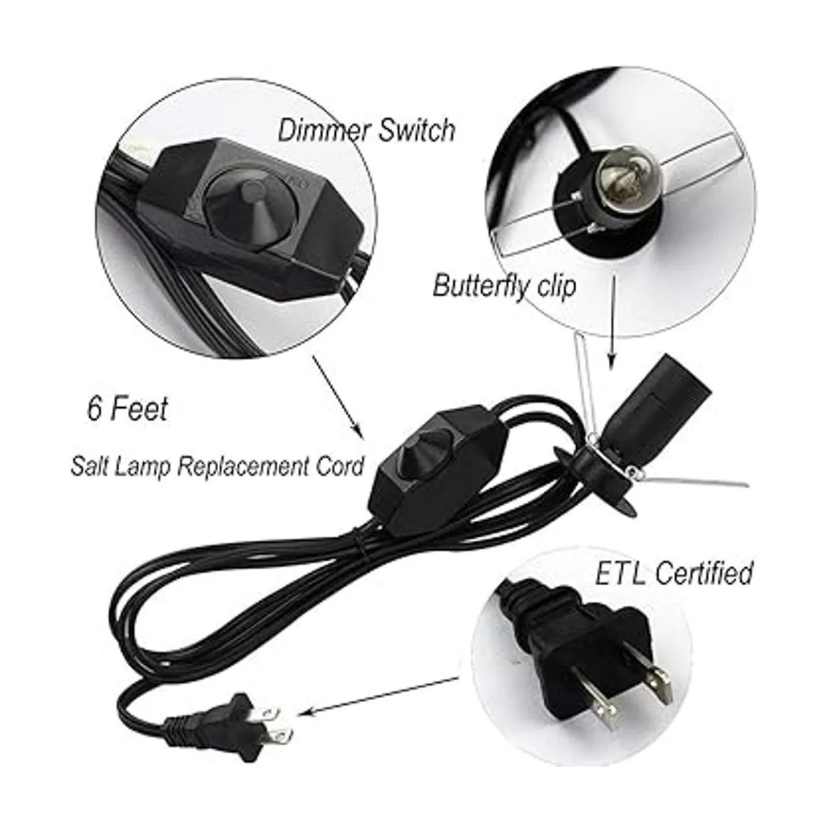 OHLGT 1 paquete de cable de lámpara de sal de repuesto con_4