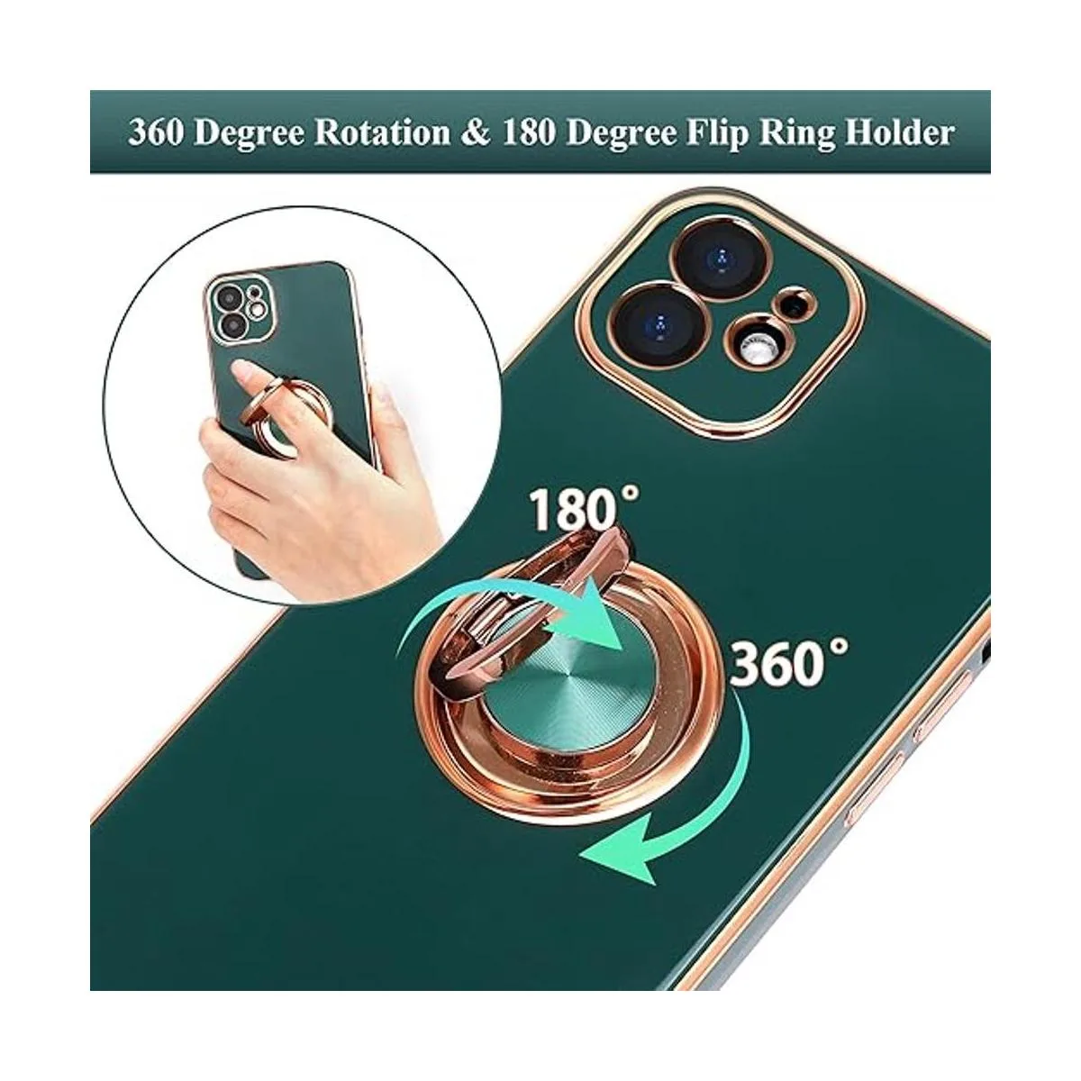 DOGODON Diseño para iPhone 12 soporte de anillo giratorio_2