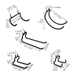 Juego de 12 ganchos para taladros accesorios_3