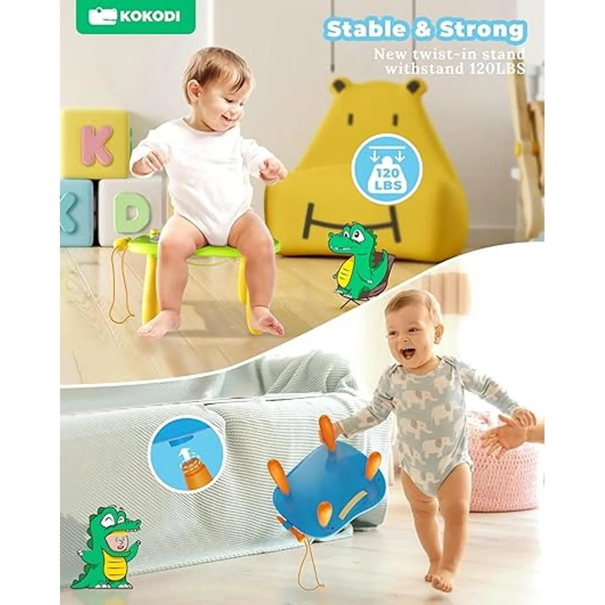 KOKODI Tabla de dibujo magnética para niños pequeños con_4