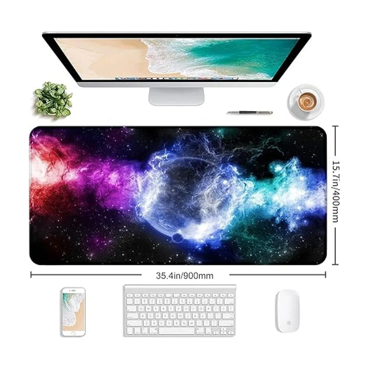 Alfombrilla de mouse grande extendida para juegos con_2