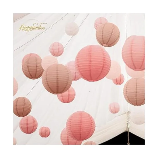 NICROLANDEE Decoraciones para fiestas de boda 12 faroles_6