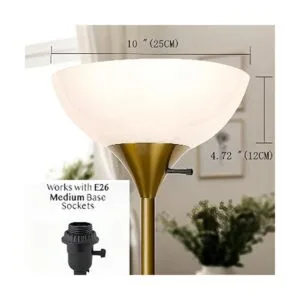 Paquete de 2 pantallas de lámpara de pie Torchiere de_2