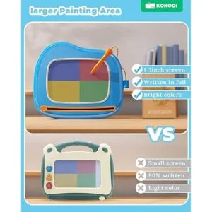 KOKODI Tabla de dibujo magnética para niños pequeños con_3