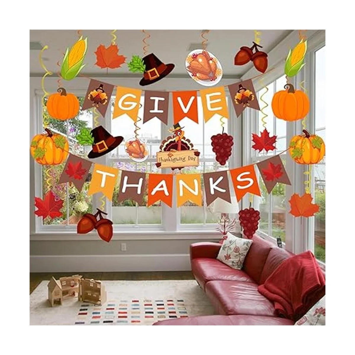 42Pcs Thanksgiving Decorations PreAssembled GIVE THANKS_6
