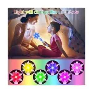 Varita de copo de nieve congelada iluminada con sonido_2