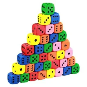 Juego de dados de espuma de 36 piezas de dados suaves_1