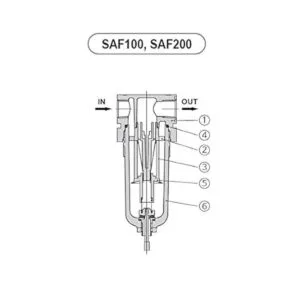 pneumaticplus saf200n02b miniatura Filtro de partículas de_2