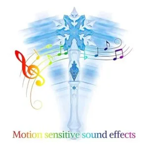 Varita de copo de nieve congelada iluminada con sonido_4