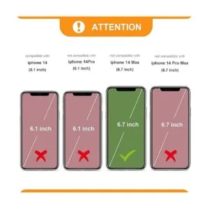 Bocasal Funda tipo cartera para iPhone 14 Plus funda_2