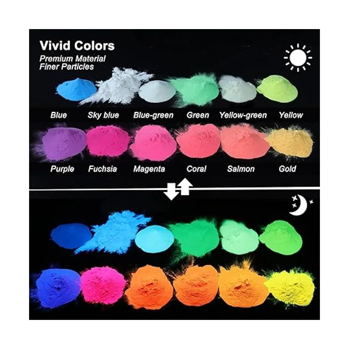 LETS RESIN Pigmento en polvo que brilla en la oscuridad_4