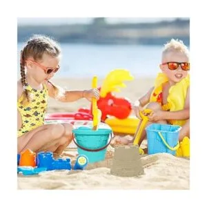 Holady Cubos de plástico para castillo de playa cubo de_5