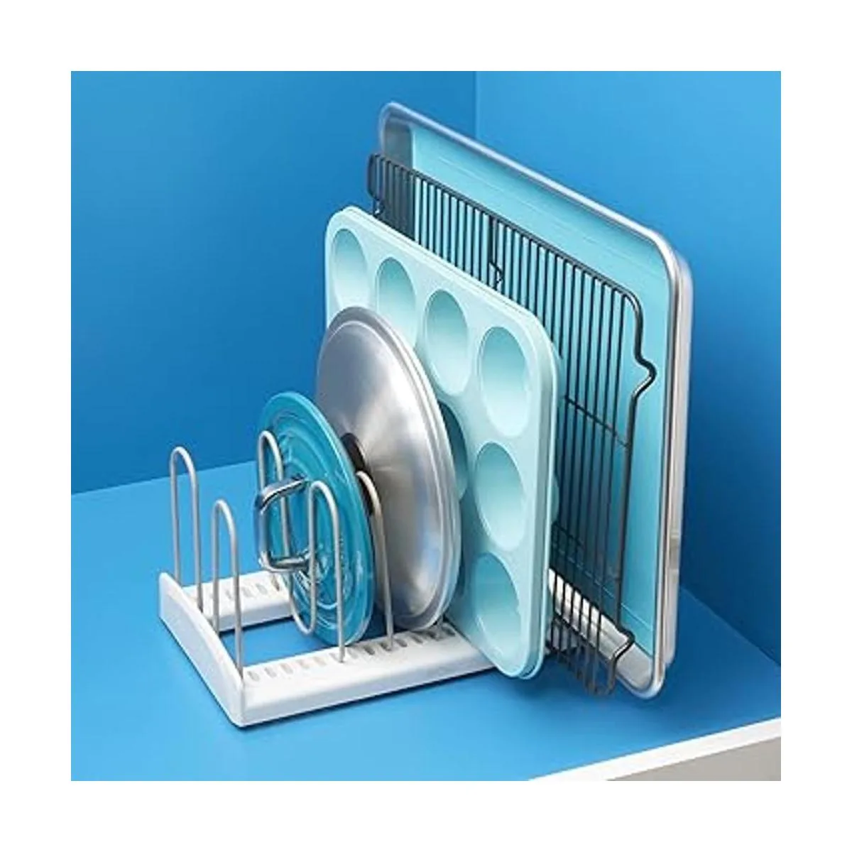 YouCopia Storemore Estante ajustable para bandeja y tapa_5