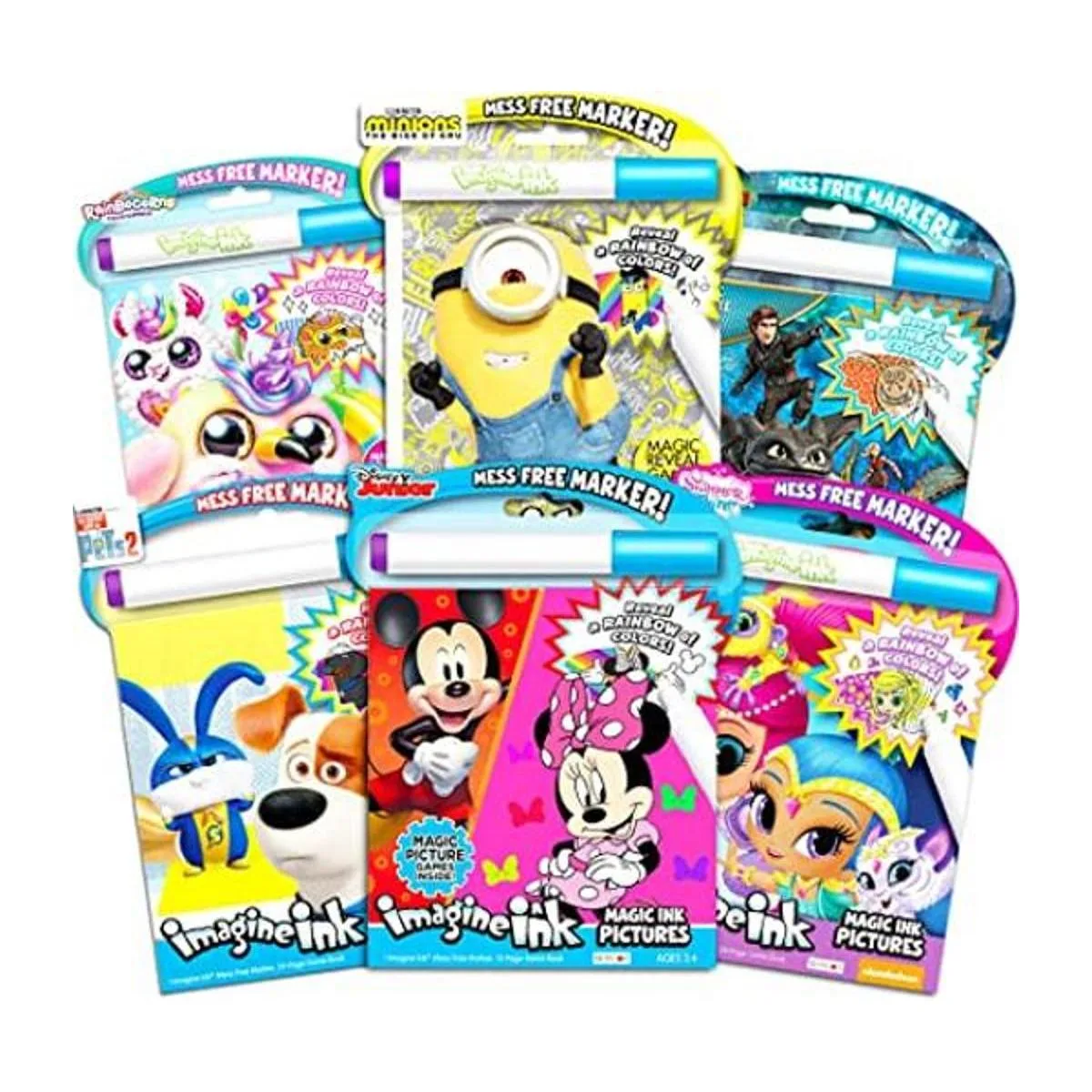 Imagine Ink Juego de libros para colorear para niñas el_1