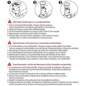 Coleman 95 InstaClip Accordion Shape Mantle 2 paquetes de_4