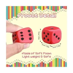 Juego de dados de espuma de 36 piezas de dados suaves_3