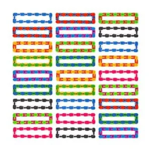 Paquete de 46 juguetes sensoriales de 24 eslabones con_1