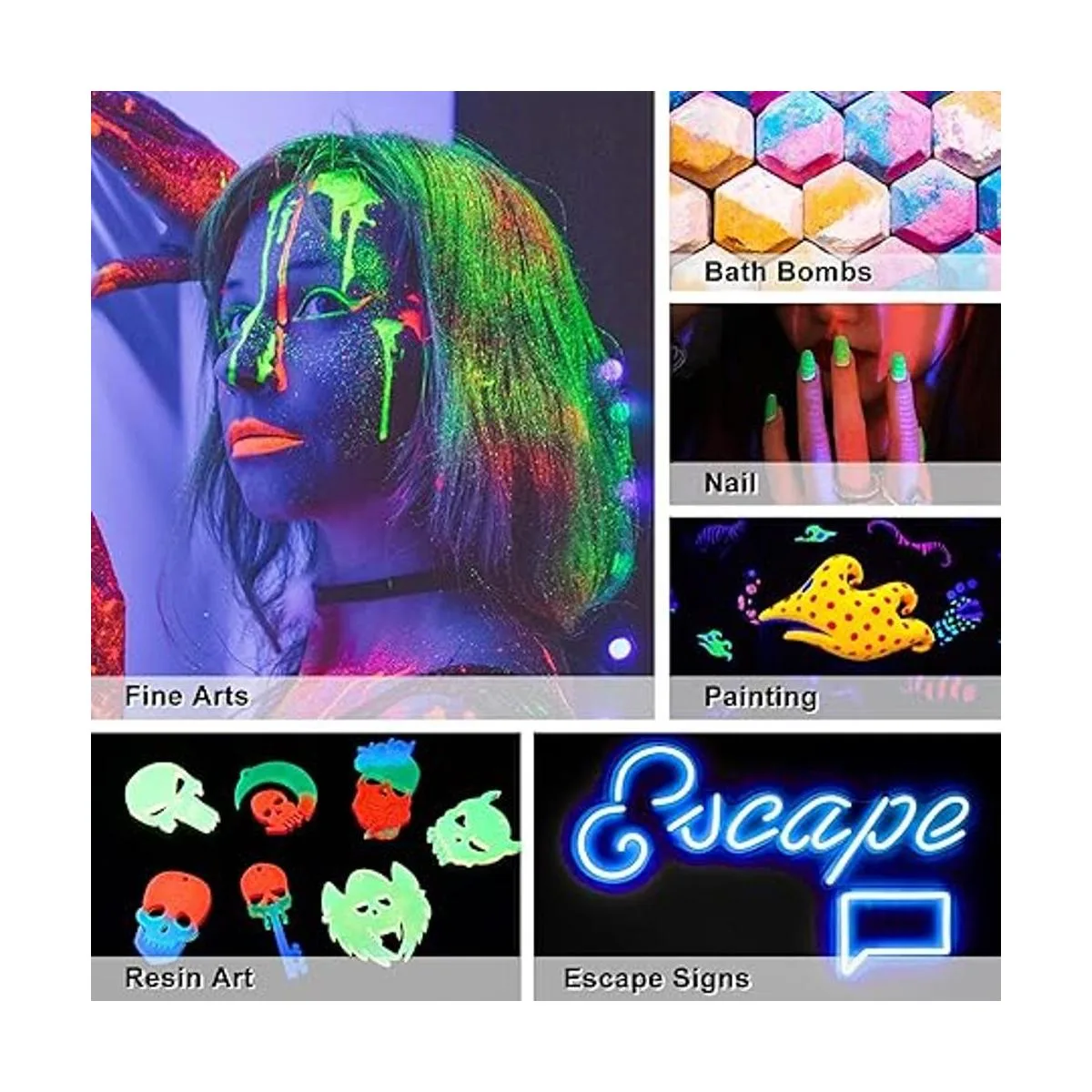 LETS RESIN Pigmento en polvo que brilla en la oscuridad_5