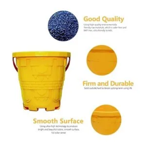 Holady Cubos de plástico para castillo de playa cubo de_4