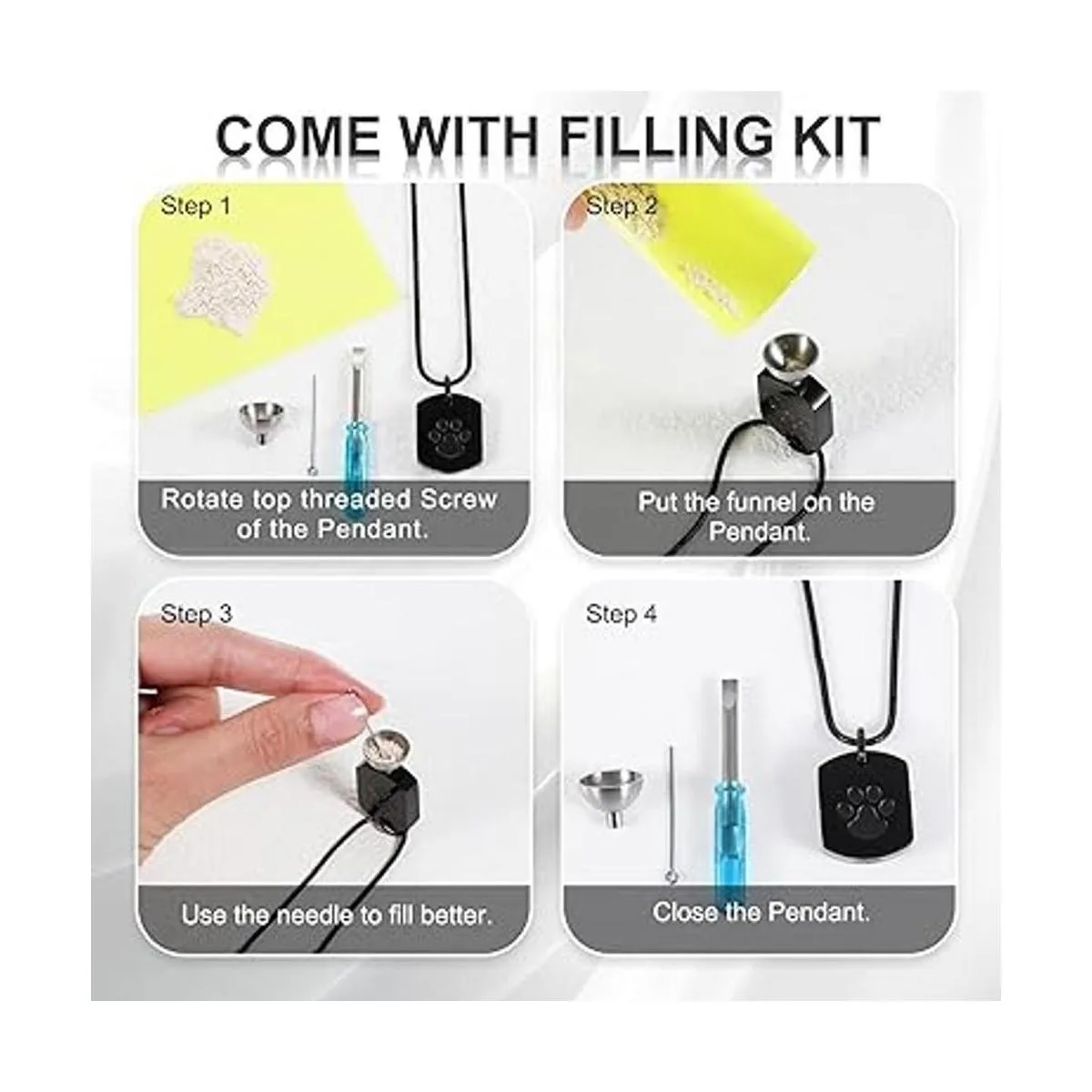 3 piezas de cremación para mascotas collar de urna_2